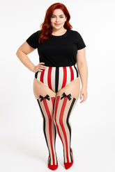 Vintage Circus Plus Size Halloween Tights